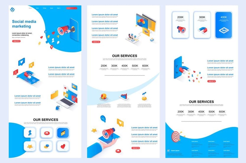 A social media landing page is a dedicated web page specifically designed to convert visitors who arrive from your social media channels. 