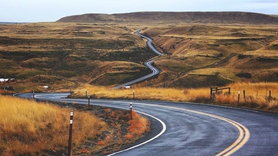 Road curving into the background.